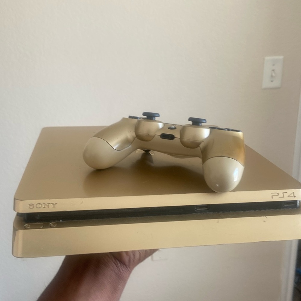 PS4 console with controller